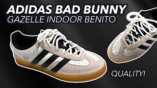 2024 Adidas Bad Bunny Gazelle Indoor Benito Review amp On Feet [upl. by Breger]