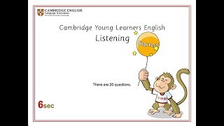 Cambridge Starters Listening Test [upl. by Gelasius]