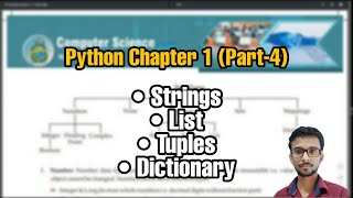 Python Class 12 Chapter 1  Strings List Tuples Dictionary  Part 4 [upl. by Gnaig]