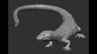 Sculpting an Earless Monitor Lizard in ZBrush Time Lapse [upl. by Pineda]