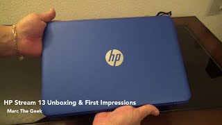 HP Stream 13 Unboxing amp First Impressions [upl. by Lohman]