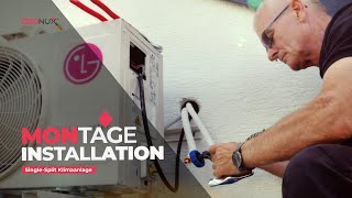 Montage  Installation  Single Split Klimaanlage [upl. by Celeste]