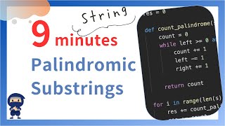 Palindromic Substrings  LeetCode 647  Python JavaScript Java C [upl. by Oriel155]