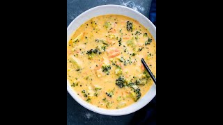 Amazing Broccoli Cheddar Soup  Try My Chow [upl. by Akoek]