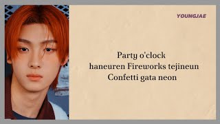 TWS  Fire Confetti  KARAOKE with lyrics [upl. by Rengaw]