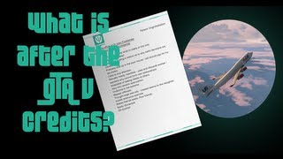 Whats after the GTA V credits Friedlanders Note amp The Magic Jumbo JetGlitch [upl. by Krucik859]