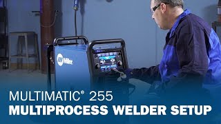 Multimatic 255 Multiprocess Welder Setup [upl. by Ahsirtap]