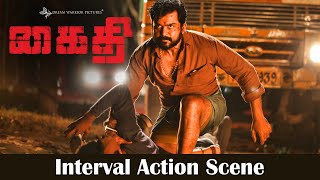 Kaithi Interval Action Scene  Karthi  Lokesh Kanagaraj  Sam CS  S R Prabhu [upl. by Anayhd]