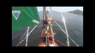 Custom Sail on a North Sea 27 Sailboat [upl. by Trimble]