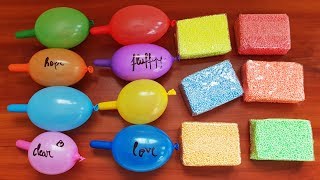 Slime Funny Balloons And Floam Bricks Making 4  Crunchy amp Satisfying [upl. by Rois]