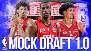 2024 NBA Mock Draft 10  Risers Fallers Sleepers and more [upl. by Noyad]