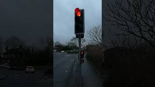 Andover Eastern Avenue A3057 Siemens Helios CLS Traffic Lights Puffin Crossing [upl. by Ambrogino]