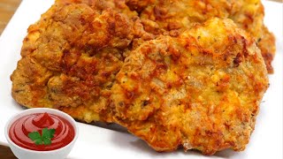 CRISPY Juicy Fried Boneless Chicken thighs in the Air Fryer  Boneless Chicken Thighs Recipe [upl. by Zetroc]