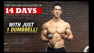 Bigger Wider Shoulders in 14 DAYS With 1 DUMBBELL [upl. by Anrehs]