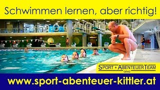 Schwimmen lernen aber richtig  Anfängerschwimmkurse [upl. by Esmond977]