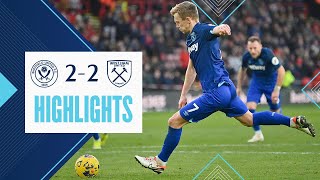 Sheffield United 22 West Ham  Hammers Denied In Stoppage Time  Premier League Highlights [upl. by Eenoj708]