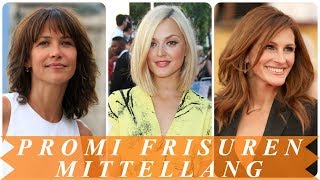 Die besten 20 Ideen zu promi frisuren mittellang 2018 [upl. by Annahsal]