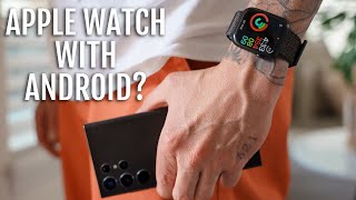 Easily ✅Connect Apple Watch Series 7 to any Android Device 2022T500 Plus Pro [upl. by Terrell]