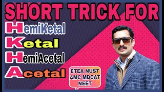 Short trick for Acetal hemiacetal Ketal and hemiketal ETEA part 98 By YK SIR [upl. by Bach]