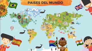 Paises y Banderas del mundo para niños [upl. by Rick]