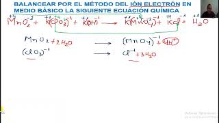 BALANCE POR MÉTODO DE IÓN ELECTRÓN EN MEDIO BÁSICO [upl. by Atiner273]