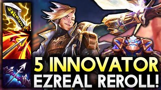 3 STAR EZREAL CARRY WITH 5 INNOVATOR BEAR TANK  Teamfight Tactics Patch 125 [upl. by Akierdna]