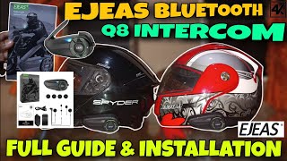 UNBOXING EJEAS Q8 INTERCOM w DROP TEST amp WATERPROOF TEST  FULL GUIDE PAIRING ejeasq8intercom [upl. by Aley]