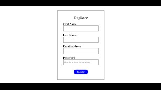 HTML amp CSS Registration Form  Zabiullah Technical Live [upl. by Emogene]