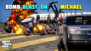 GTA 5  RUSSIAN MAFIAS BOMB BLAST ON MICHAELS SPEECH  BB GAMING [upl. by Nailij]