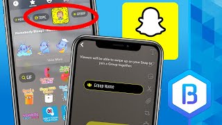 NEW Join Group Chat amp Topics Stickers in Snapchat [upl. by Dahle]