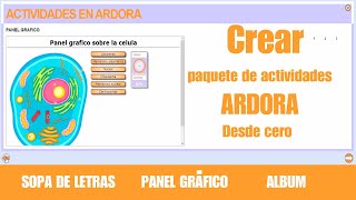 ✅Paquete de actividades en ARDORA 8  SOPA DE LETRAS PANEL GRAFICO ALBUM TUTORIAL ARDORA 2020 [upl. by Enialed390]