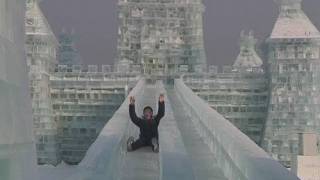 The worlds coldest slide in Harbin China [upl. by Amis549]