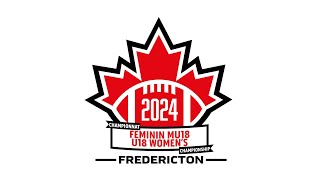 2024 Football Canada Women’s U18 Nationals 🏈 SEMIFINAL Quebec v Ontario Red July 25 2024 [upl. by Hajar678]