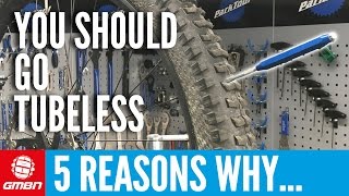 5 Reasons You Should Switch To Tubeless MTB Tyres  Mountain Bike Maintenance [upl. by Milissa]