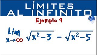 Limites al infinito  Ejemplo 9 [upl. by Ullman]