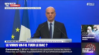 Le bac et le brevet 2020 intégralement en contrôle continu lintégralité des annonces de Blanquer [upl. by Asek]