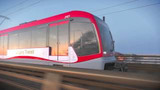 Calgary Transit  New CTrain design options [upl. by Enerod417]