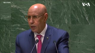 Mauritania President Ould Cheikh El Ghazouani Addresses 78th UNGA [upl. by Leaj]