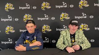 Sarnia Sting post game press conference [upl. by Bohman]