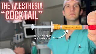 What the anesthesia quotcocktailquot contains amp why its given [upl. by Senilec654]