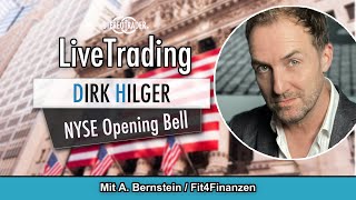 Live Trading NYSE Opening  Fr 1324  1520 DHilgerABernstein [upl. by Eamaj]