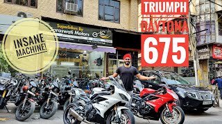 Triumph Daytona 675  Better than Kawasaki Zx6r  Jasneet Singh [upl. by Alwyn]