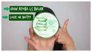 Aloe Vera Soothing Gel Nature Republic Review and Demo  Bahasa [upl. by Zondra344]