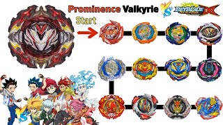 【Prominence Valkyrie VS ALL Season DB】 Marathon Battle Beyblade Burst DB 베이블레이드 버스트 DB ベイブレードバーストDB [upl. by Philan278]