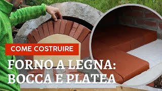 Come costruire un forno a legna 9 bocca e platea how to build wood fired pizza oven ASMR [upl. by Takakura]