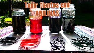 Teñir tientos con Anilinas quotEl Rincón del Sogueroquot [upl. by Yrmac]