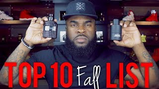 Top 10 Fall Men’s Fragrances 2018 [upl. by Atteinotna]