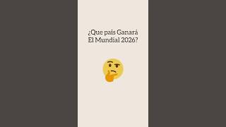 ¿Quien Ganará el mundial 2026 🤔⚽️ Pt2 shorts mundial2026 paises [upl. by Teferi]