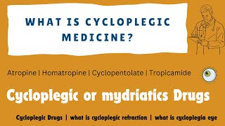 Cycloplegic Drugs  what is cycloplegic refraction  what is cycloplegia eye OptometryFans [upl. by Sunev802]