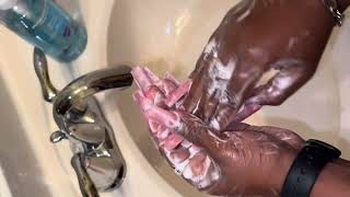 ASMR ✨  filing buffing washing nails 💅🏾  no talking 🤐 [upl. by Llenol953]